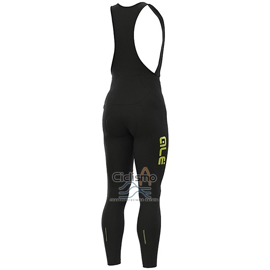 Ale Ropa Ciclismo Culotte Largo 2019 Hombre Mangas Largas Slide AMarillo Negro