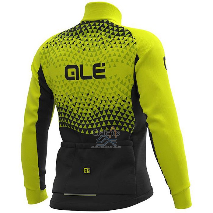 Ale Ropa Ciclismo Culotte Largo 2020 Hombre Mangas Largas AMarillo