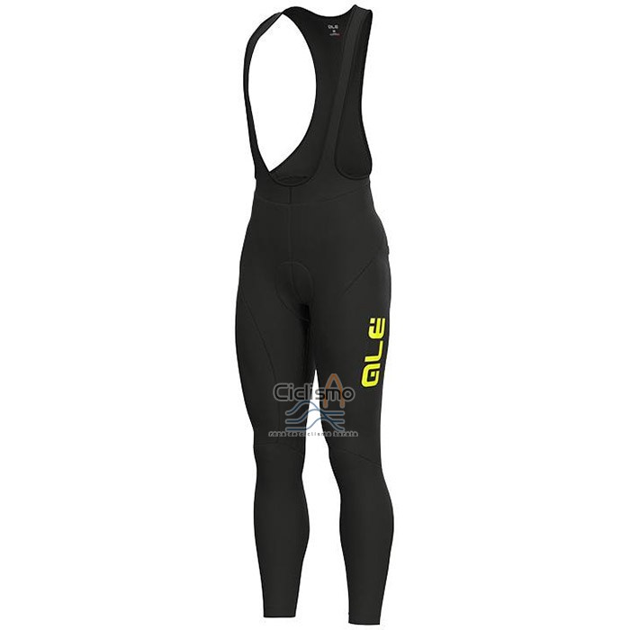 Ale Ropa Ciclismo Culotte Largo 2020 Hombre Mangas Largas AMarillo