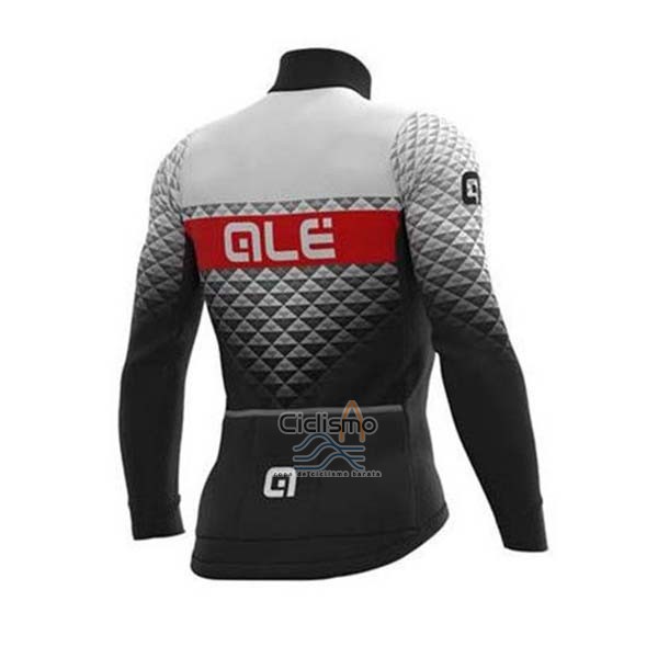 Ale Ropa Ciclismo Culotte Largo 2020 Hombre Mangas Largas Blanco Negro