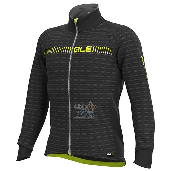 Ale Ropa Ciclismo Culotte Largo 2020 Hombre Mangas Largas Negro AMarillo