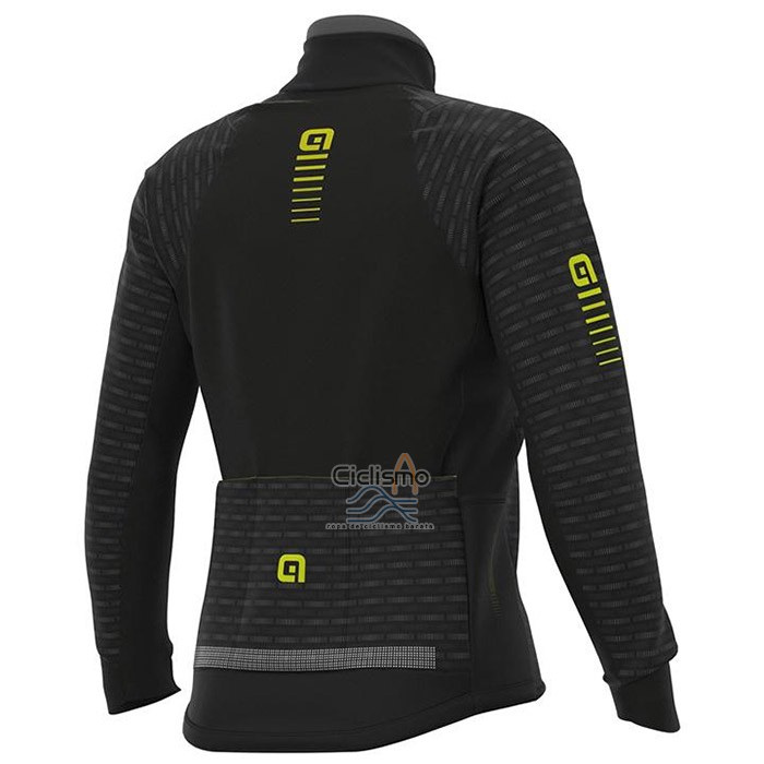 Ale Ropa Ciclismo Culotte Largo 2020 Hombre Mangas Largas Negro AMarillo