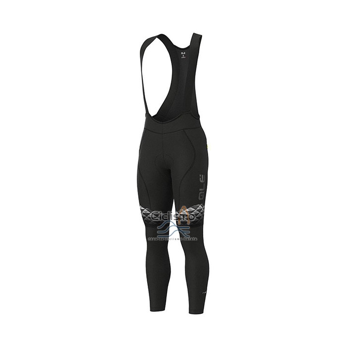 Ale Ropa Ciclismo Culotte Largo 2021 Hombre Mangas Largas Blanco Negro Rojo