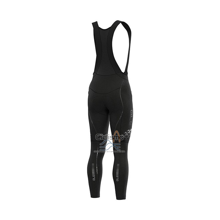 Ale Ropa Ciclismo Culotte Largo 2021 Hombre Mangas Largas Blanco Negro Rojo