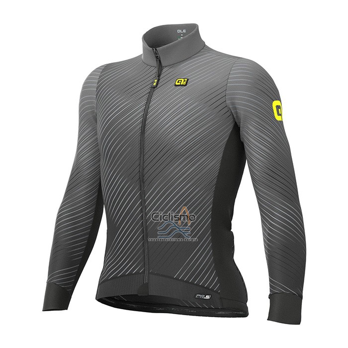 Ale Ropa Ciclismo Culotte Largo 2021 Hombre Mangas Largas Gris