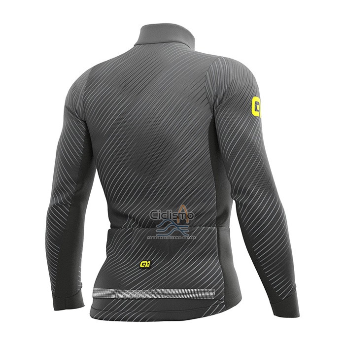 Ale Ropa Ciclismo Culotte Largo 2021 Hombre Mangas Largas Gris