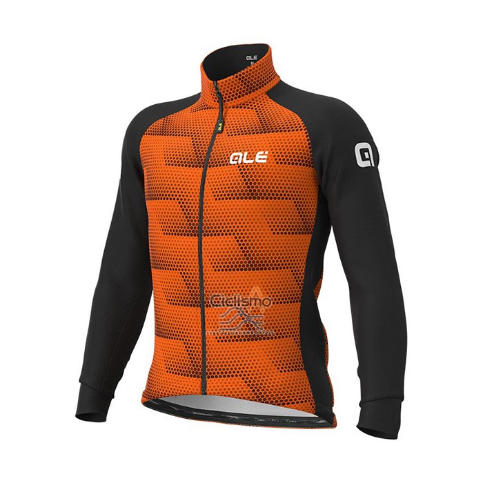 Ale Ropa Ciclismo Culotte Largo 2021 Hombre Mangas Largas Naranja