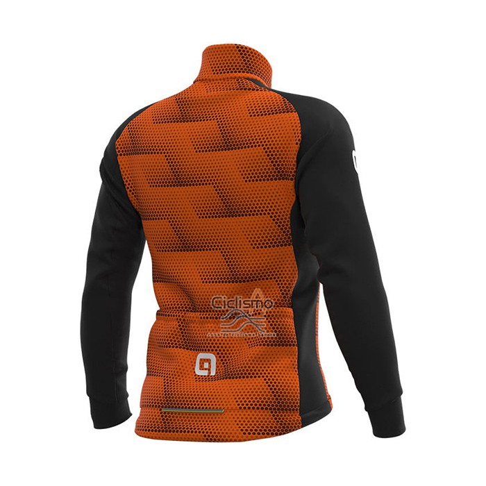 Ale Ropa Ciclismo Culotte Largo 2021 Hombre Mangas Largas Naranja