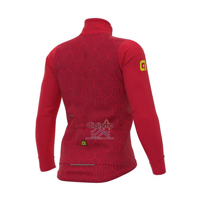 Ale Ropa Ciclismo Culotte Largo 2021 Hombre Mangas Largas Rojo