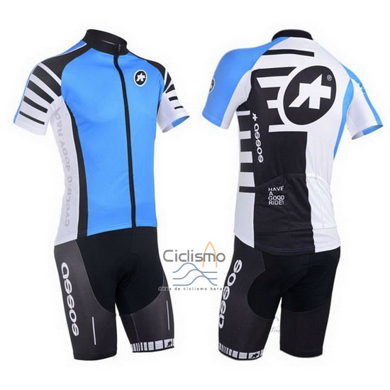 Assos Ropa Ciclismo Culotte Corto 2013 Hombre Mangas Cortas Azur y Negro