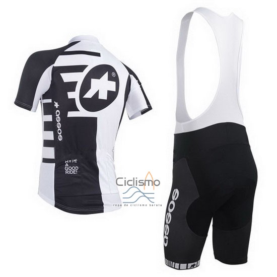 Assos Ropa Ciclismo Culotte Corto 2013 Hombre Mangas Cortas Blanco y Negro