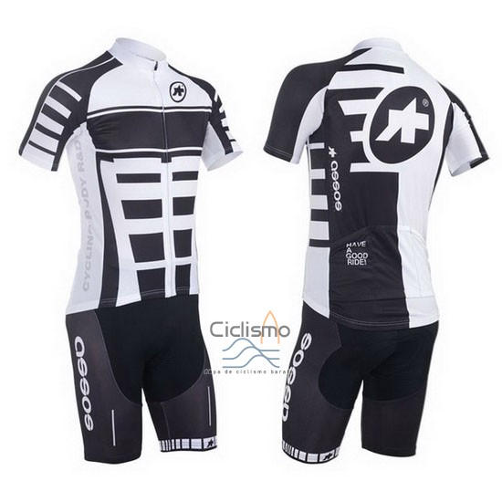 Assos Ropa Ciclismo Culotte Corto 2013 Hombre Mangas Cortas Blanco y Negro