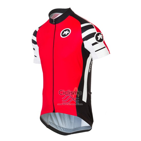 Assos Ropa Ciclismo Culotte Corto 2016 Hombre Mangas Cortas Rojo