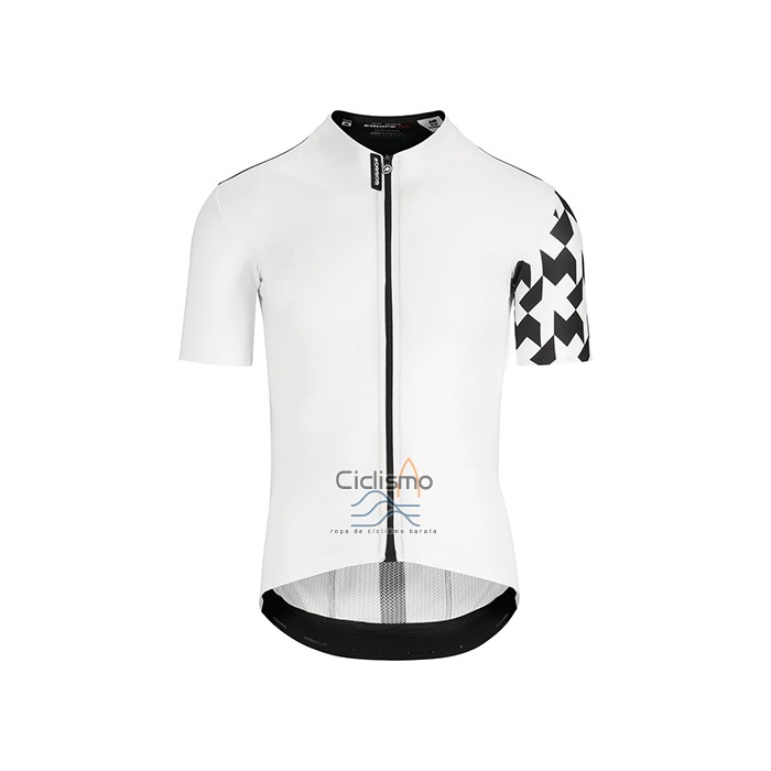 Assos Ropa Ciclismo Culotte Corto 2021 Hombre Mangas Cortas Blanco Negro