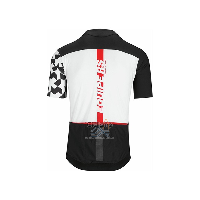 Assos Ropa Ciclismo Culotte Corto 2021 Hombre Mangas Cortas Negro Blanco Rojo