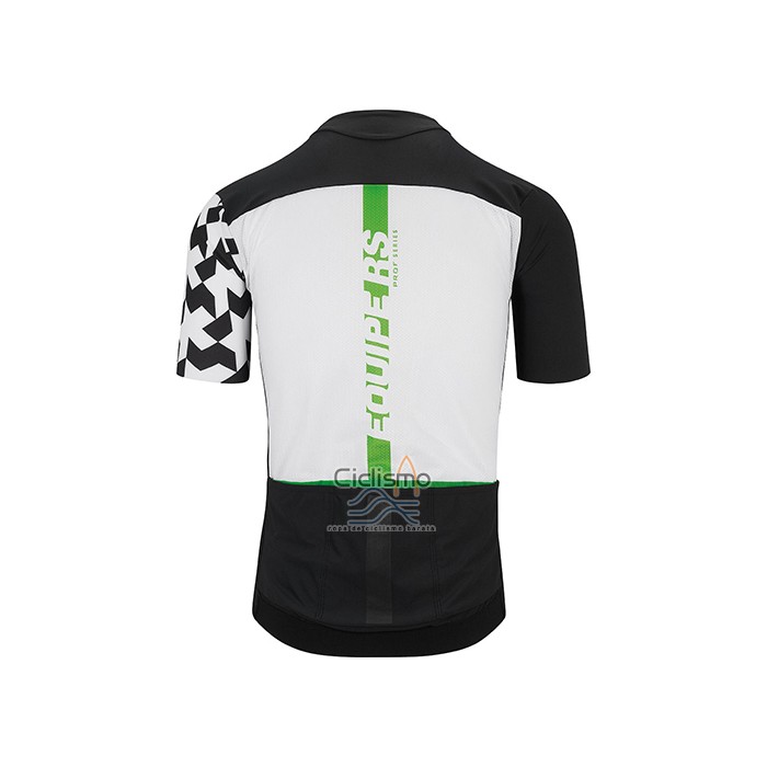 Assos Ropa Ciclismo Culotte Corto 2021 Hombre Mangas Cortas Negro Blanco Verde
