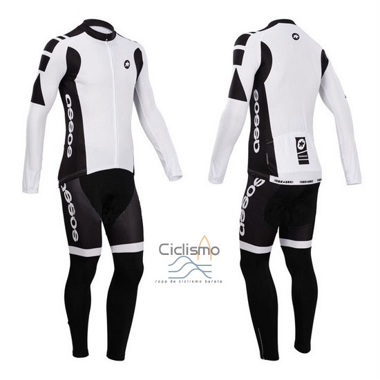 Assos Ropa Ciclismo Culotte Largo 2014 Hombre Mangas Largas Blanco