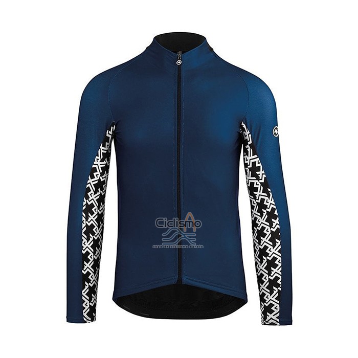 Assos Ropa Ciclismo Culotte Largo 2021 Hombre Mangas Largas Azul