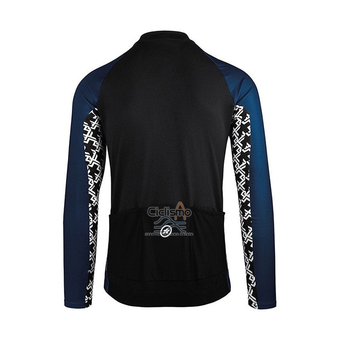 Assos Ropa Ciclismo Culotte Largo 2021 Hombre Mangas Largas Azul