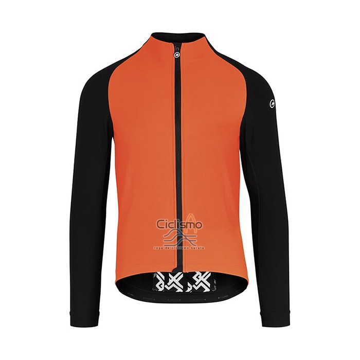 Assos Ropa Ciclismo Culotte Largo 2021 Hombre Mangas Largas Naranja