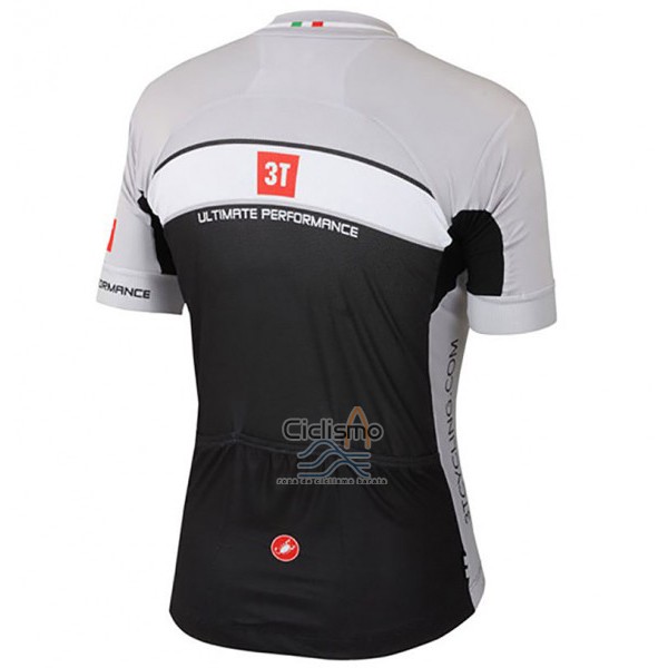 Castelli 3t Ropa Ciclismo Culotte Corto 2017 Hombre Mangas Cortas Gris y Negro