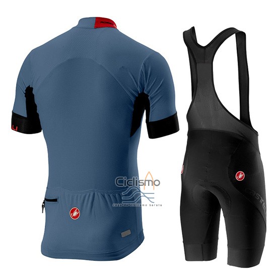 Castelli Aero Race Ropa Ciclismo Culotte Corto 2019 Hombre Mangas Cortas Azul