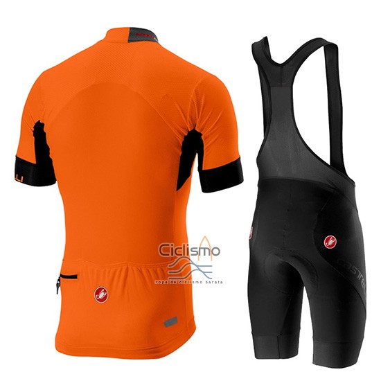 Castelli Aero Race Ropa Ciclismo Culotte Corto 2019 Hombre Mangas Cortas Naranja