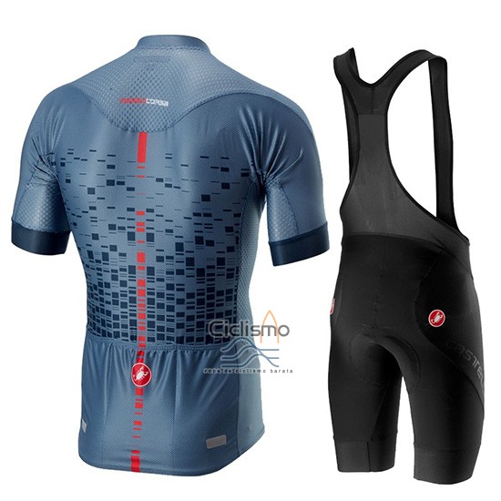 Castelli Climber's 2.0 Ropa Ciclismo Culotte Corto 2019 Hombre Mangas Cortas Gris Azul