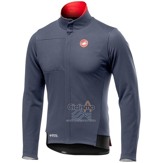 Castelli DE Ropa Ciclismo Culotte Largo 2019 Hombre Mangas Largas Gris Rojo