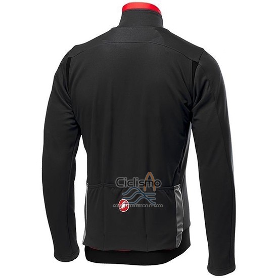 Castelli DE Ropa Ciclismo Culotte Largo 2019 Hombre Mangas Largas Negro Rojo