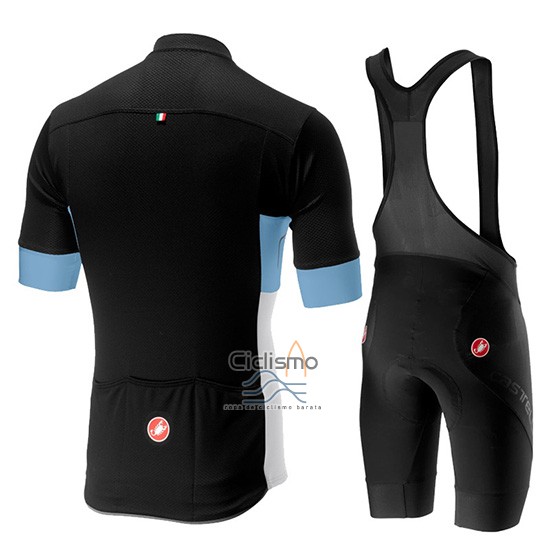Castelli Prologo 6 Ropa Ciclismo Culotte Corto 2019 Hombre Mangas Cortas Negro Azur Blanco