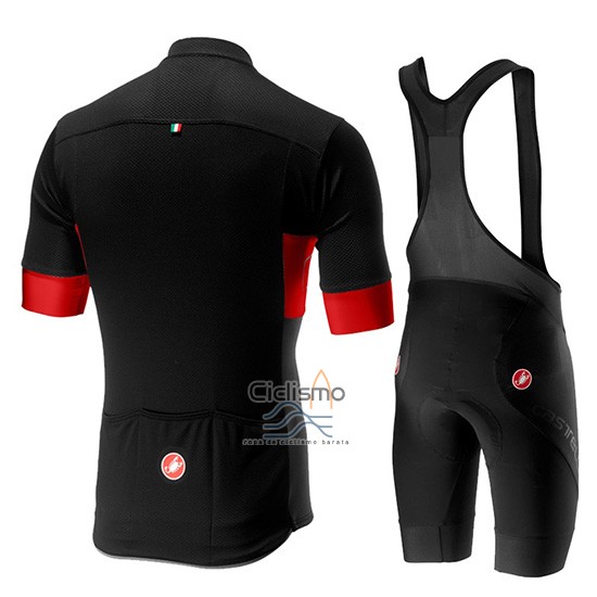 Castelli Prologo 6 Ropa Ciclismo Culotte Corto 2019 Hombre Mangas Cortas Negro Rojo