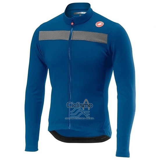 Castelli Puro 3 Ropa Ciclismo Culotte Largo 2019 Hombre Mangas Largas Azul Negro