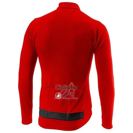 Castelli Puro 3 Ropa Ciclismo Culotte Largo 2019 Hombre Mangas Largas Rojo Negro