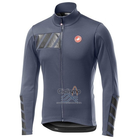 Castelli Raddoppia 2 Ropa Ciclismo Culotte Largo 2019 Hombre Mangas Largas Gris Plata