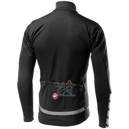 Castelli Raddoppia 2 Ropa Ciclismo Culotte Largo 2019 Hombre Mangas Largas Negro Plata