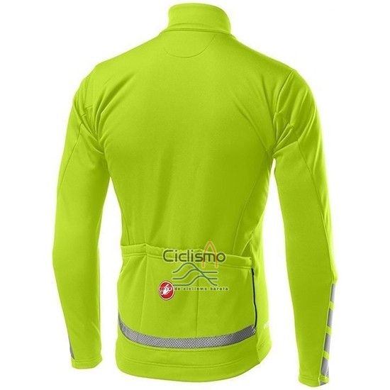 Castelli Raddoppia 2 Ropa Ciclismo Culotte Largo 2019 Hombre Mangas Largas Verde Plata