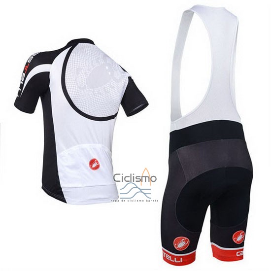 Castelli Ropa Ciclismo Culotte Corto 2013 Hombre Mangas Cortas Negro y Blanco