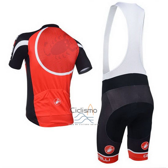 Castelli Ropa Ciclismo Culotte Corto 2013 Hombre Mangas Cortas Negro y Rojo