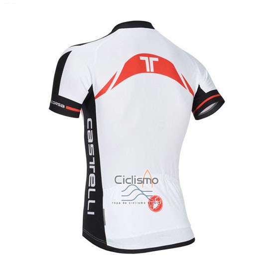 Castelli Ropa Ciclismo Culotte Corto 2014 Hombre Mangas Cortas Blanco