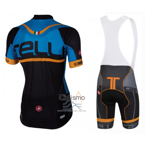 Castelli Ropa Ciclismo Culotte Corto 2016 Hombre Mangas Cortas Azul Negro