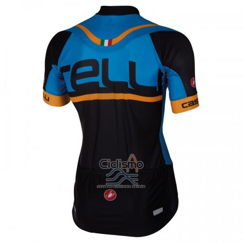 Castelli Ropa Ciclismo Culotte Corto 2016 Hombre Mangas Cortas Azul Negro