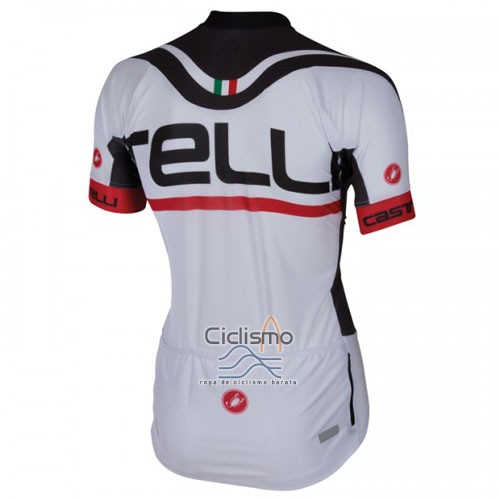 Castelli Ropa Ciclismo Culotte Corto 2016 Hombre Mangas Cortas Blanco