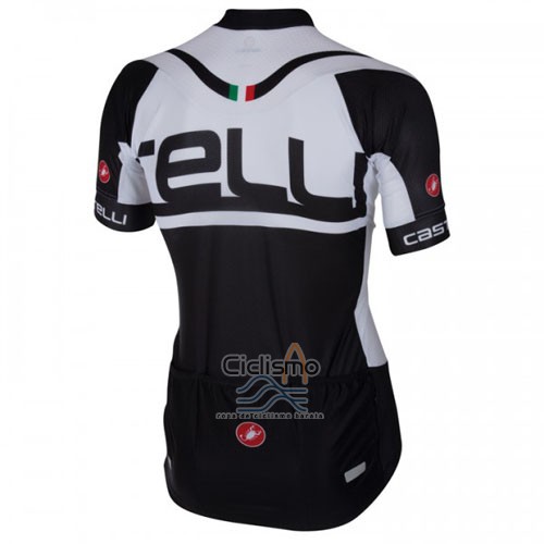 Castelli Ropa Ciclismo Culotte Corto 2016 Hombre Mangas Cortas Blanco Negro