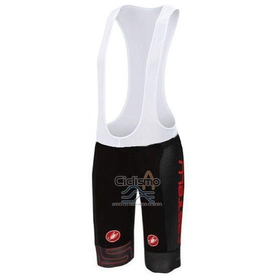 Castelli Ropa Ciclismo Culotte Corto 2016 Hombre Mangas Cortas Gris y Negro