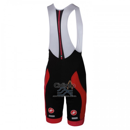 Castelli Ropa Ciclismo Culotte Corto 2016 Hombre Mangas Cortas Rojo Blanco