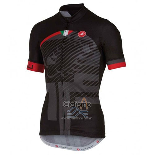 Castelli Ropa Ciclismo Culotte Corto 2016 Hombre Mangas Cortas Rojo Negro
