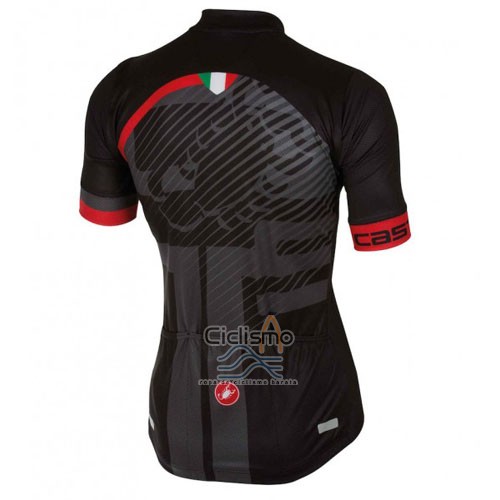 Castelli Ropa Ciclismo Culotte Corto 2016 Hombre Mangas Cortas Rojo Negro