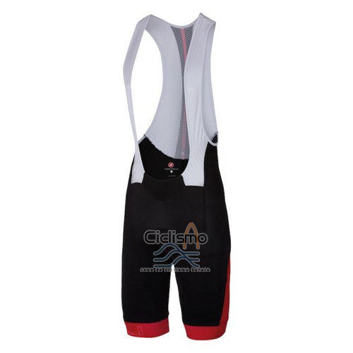 Castelli Ropa Ciclismo Culotte Corto 2016 Hombre Mangas Cortas Rojo y Blanco