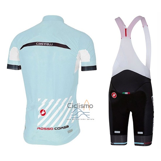 Castelli Ropa Ciclismo Culotte Corto 2017 Hombre Mangas Cortas Azul Claro